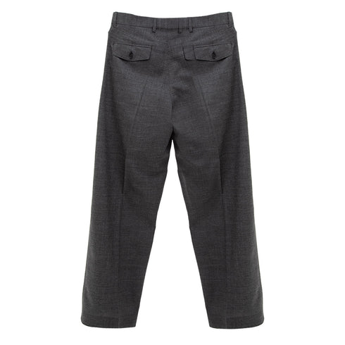 Sunflower Wide Pleated Trouser Antracite 4109 Degli Uberti